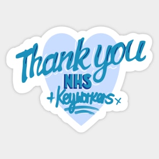 Thank You NHS and Keyworkers Sticker